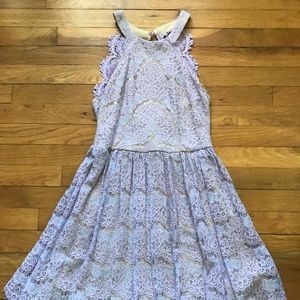 Francesca's Lavender Lace Fit n Flare Size S